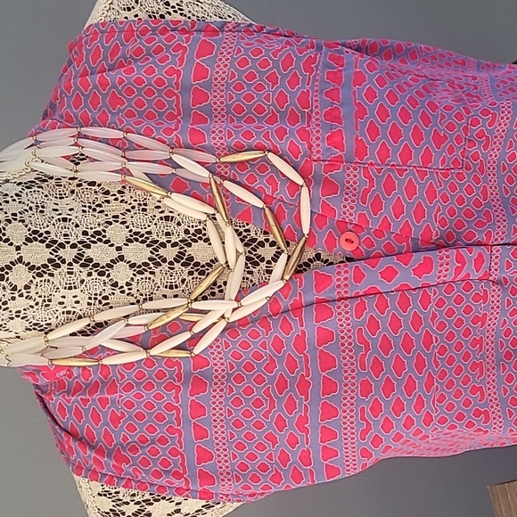 🌻Boho Sleeveless Hi-Lo Sleeveless Blouse - Picture 4 of 5